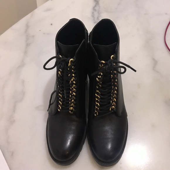 karl lagerfeld combat boots